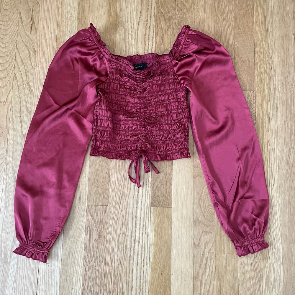 Jopna Maroon long sleeve Top Sz-S